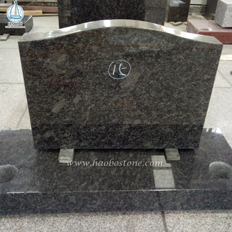 Pietra tombale superiore del serpente di granito grigio d'acciaio della pietra naturale
