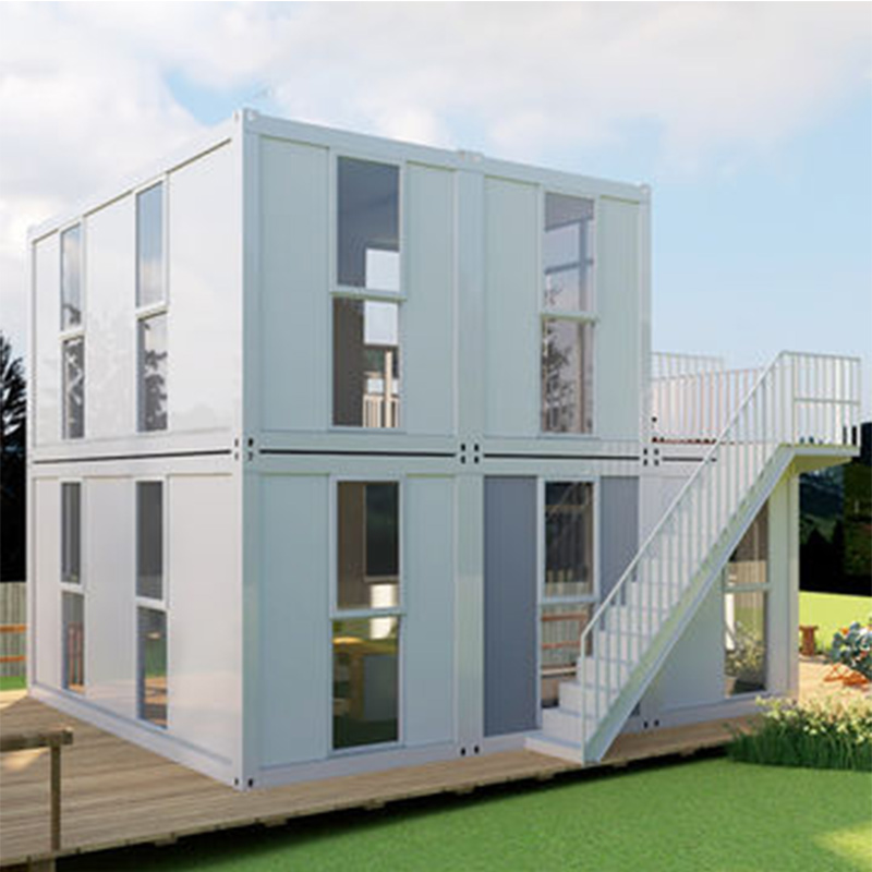 Casa container prefabbricata a 2 piani per vivere la casa
