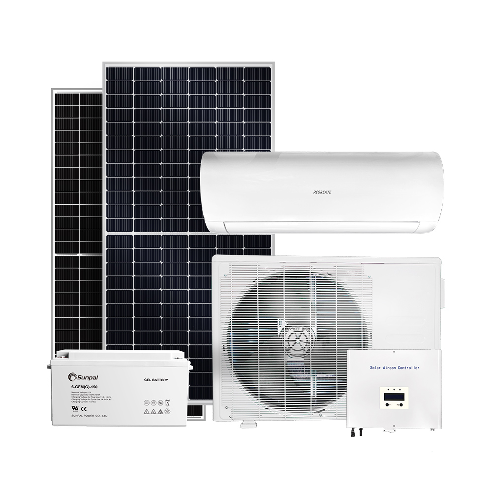 Off Grid Dc Impianti di climatizzazione per la casa alimentati a energia solare Sistemi di raffreddamento
