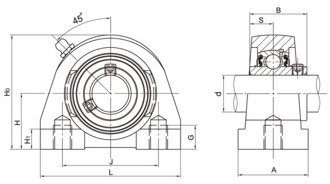 Fermacuscino in acciaio inox SSUCPA207A