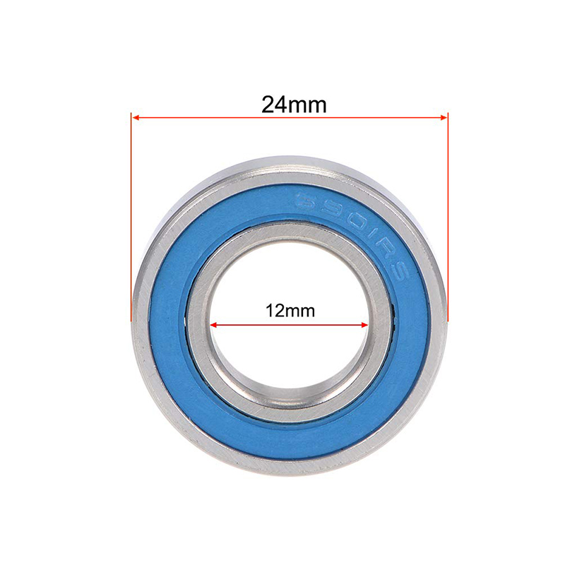 Cuscinetti a sfere a rotolamento sigillati in gomma blu dalla Cina 12 x 24 x 6 mm Scanalatura profonda 6901-2RS
