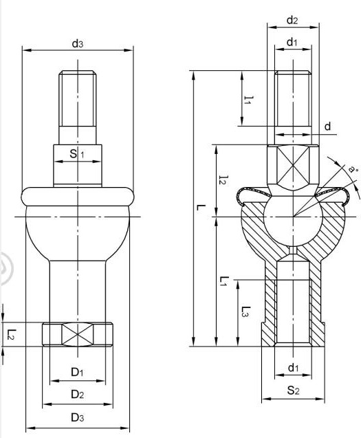 Snodi sferici SQZ12-RS