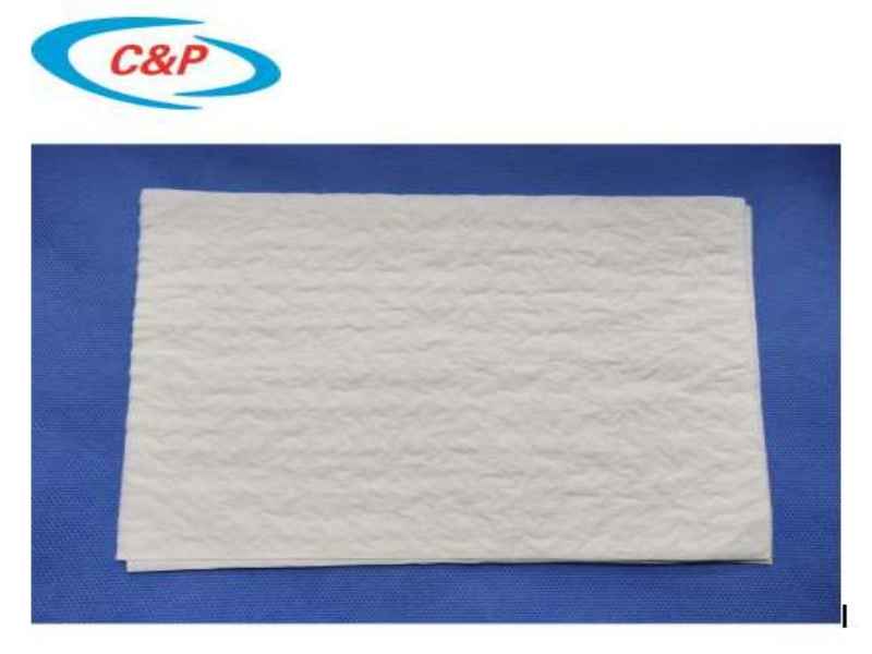Carta bianca eliminabile dell'asciugamano di mano di alta qualità 30*40 cm del certificato di iso 13485 del CE per uso medico
