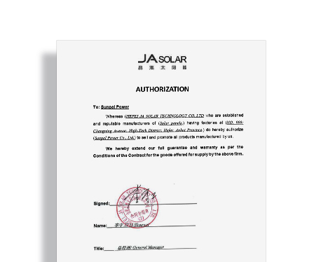 Certificato JA