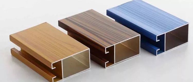 Profili di estrusione di alluminio in legno