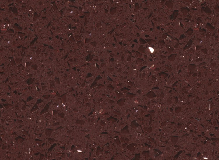 RSC1816 Superficie in cristallo di quarzo rosso scuro
