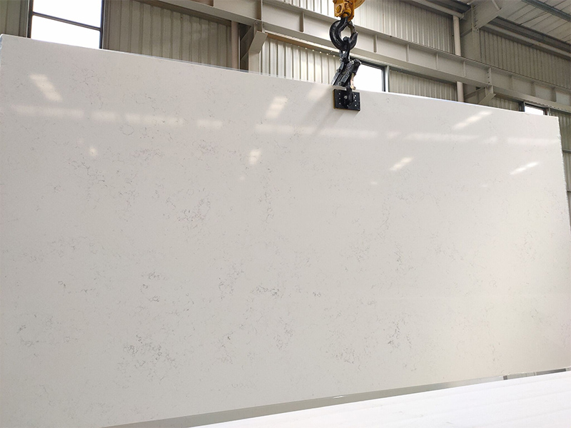Prezzo di fabbrica della lastra di pietra di quarzo bianco di Carrara
