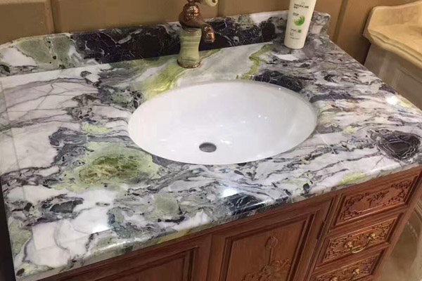 piano lavabo nuovo in marmo naturale