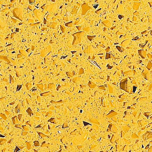 OP1802 Quarzo artificiale di colore giallo stellare per il piano della cucina dell'armadio
