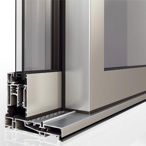 2021 Nuovi prodotti Estrusione di telai per finestre in alluminio serie a rottura termica personalizzata
