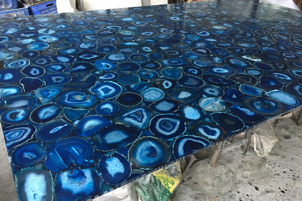 pietra lastra di agata blu