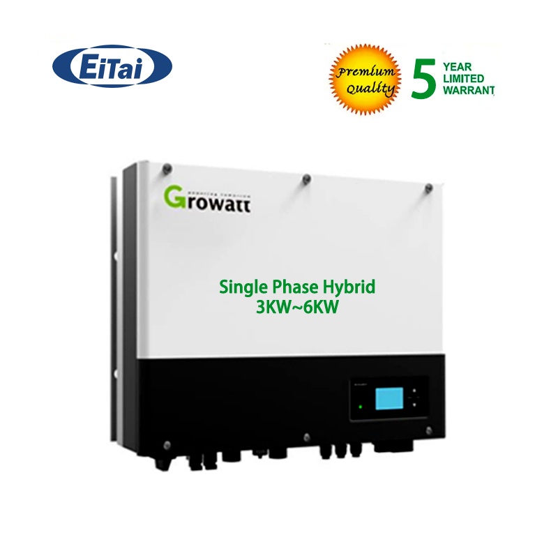 Growatt Hybrid Inverter Sph 3000-6000 Mppt Monofase Per Sistema A Pannello
