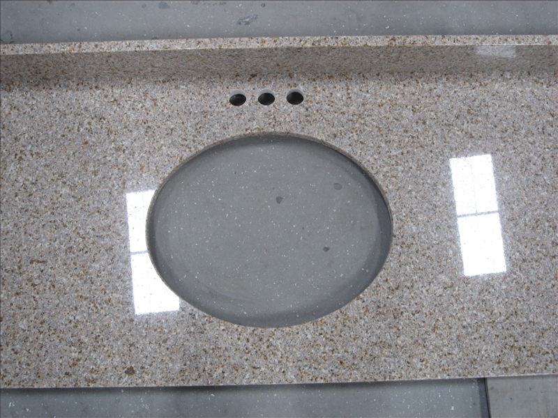 Piano lavabo da bagno in granito G682
