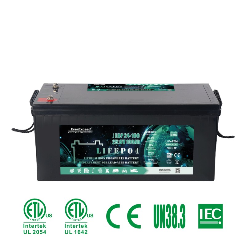 Batteria agli ioni di litio da 25,6 V 100ah per batteria al piombo-acido LiFePO4 Batteria 32700 per veicolo elettrico/scooter elettrico
