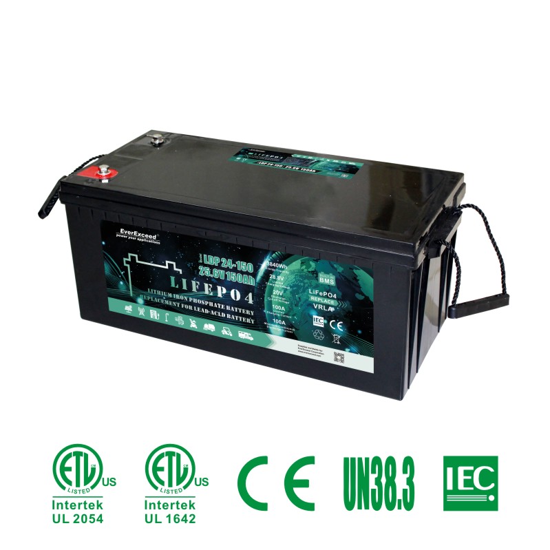 Approvazione UL 25.6V 150ah Ldp serie UPS/solare/illuminazione/telecomunicazioni/batteria al litio ferro
