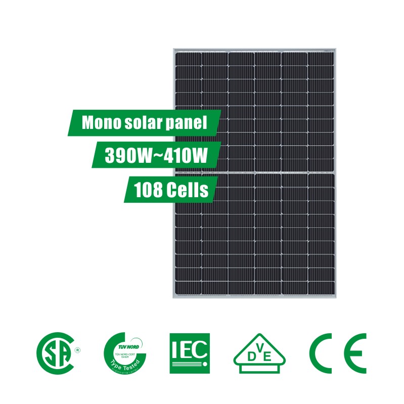 Modulo fotovoltaico a metà taglio PERC da 7 pollici 108 celle (390 ~ 410 W).

