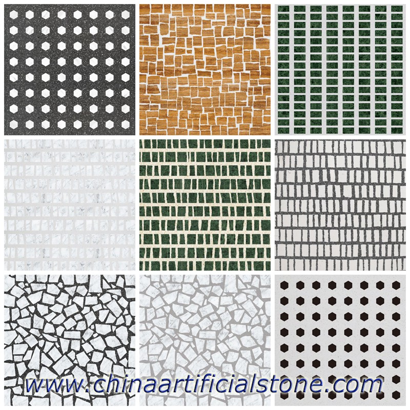 Piastrelle Mosaico Terrazzo Massiccio 800x800x20mm