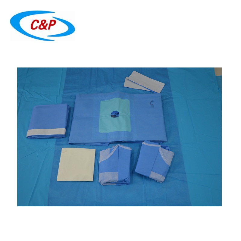 Confezione di estremità sterile monouso in tessuto non tessuto certificato CE con camice per uso medico
