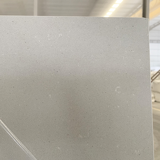 Lastra di quarzo sinterizzato effetto cemento con superficie cornuta in pietra artificiale grigia per piano di lavoro
