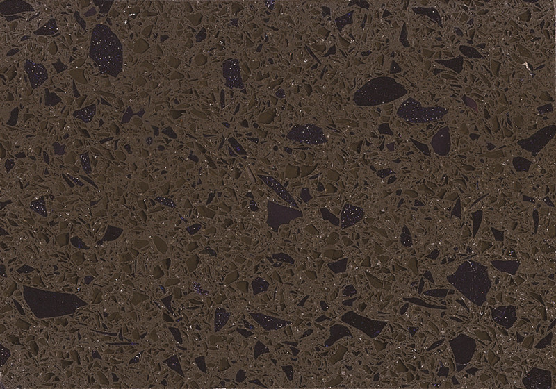 RSC 9013 pietra di quarzo marrone scuro cristallo

