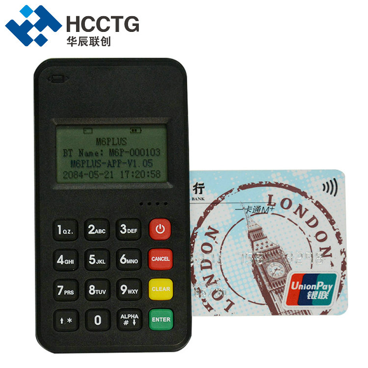 Bluetooth 3 in 1 pagamento con carta POS mobile Connetti al telefono M6 PLUS
