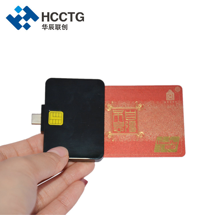 Lettore di smart card USB tascabile di tipo C Certificazione CE ROHS DCR32
