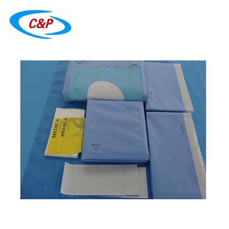 Confezione di telo per anca sterile monouso in tessuto non tessuto certificato CE per uso medico
