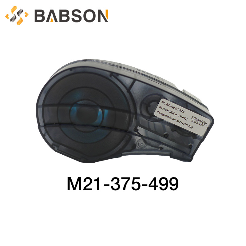 Compatibile M21-375-499-YL Per Brady Nastro Per Etichette In Vinile Nero Su Giallo Per Nastro Per Stampante Di Etichette Brady LAB
