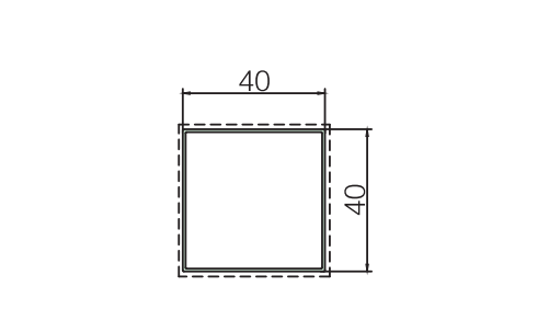 Telaio della finestra in alluminio estruso in lega 6063
