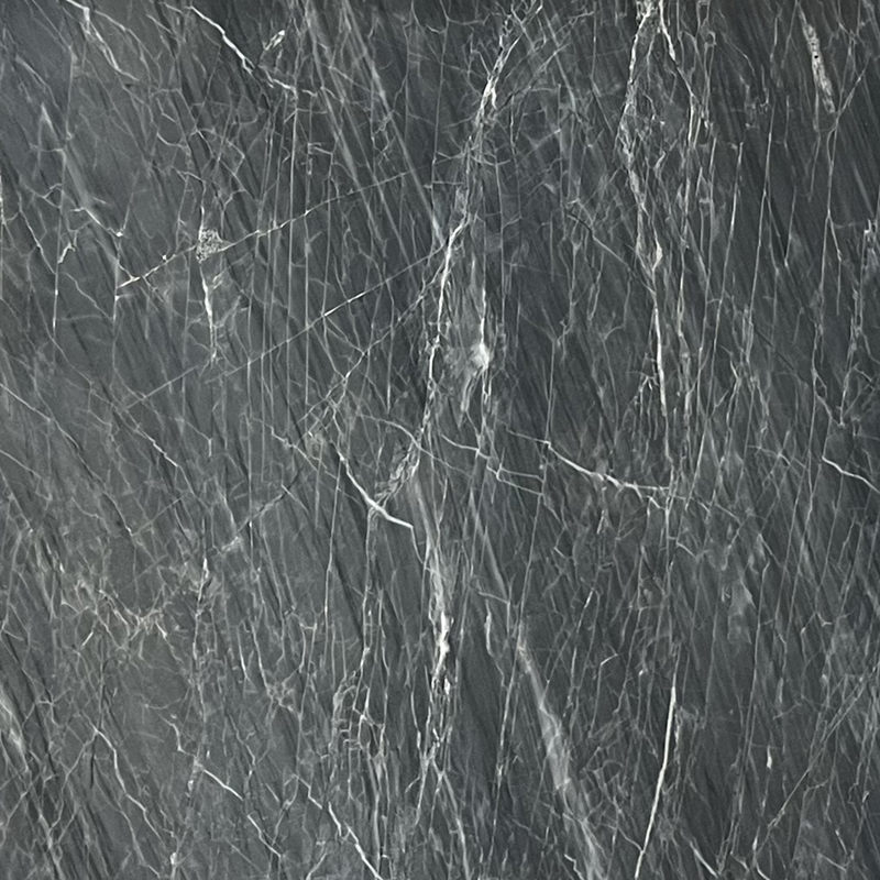 Grandi lastre di giada lucidata grigio marmo grigio scuro cinese
