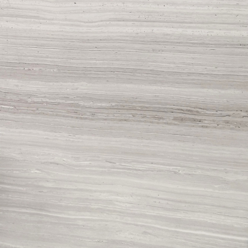 Taglio a venatura di grandi lastre di marmo bianco cinese con venatura del legno

