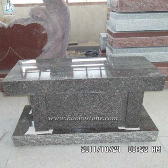 Panca del monumento funebre in granito grigio scuro della Cina

