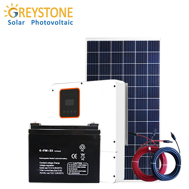 Sistema solare ibrido Greystone PV 8kw con accumulo di batteria
