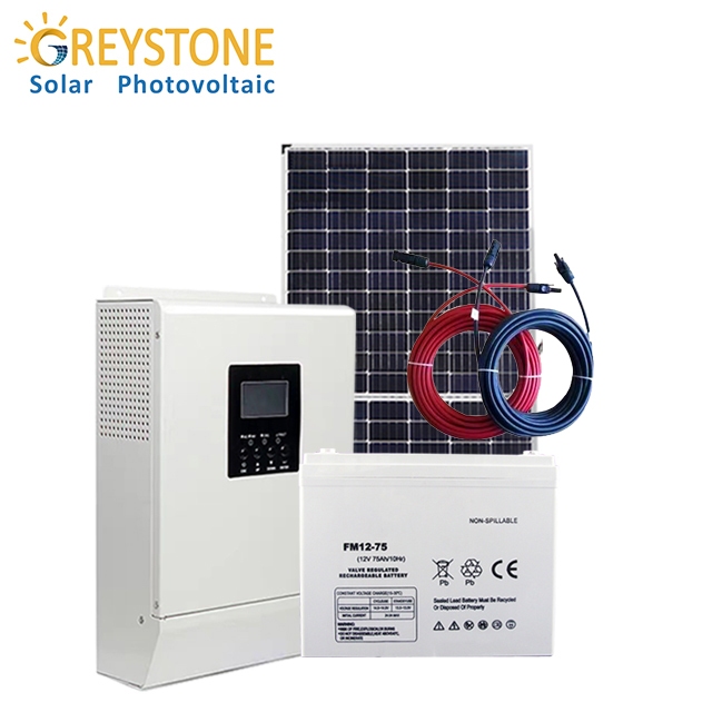 Greystone popolare sistema ibrido a energia solare da 15kw con caricabatteria
