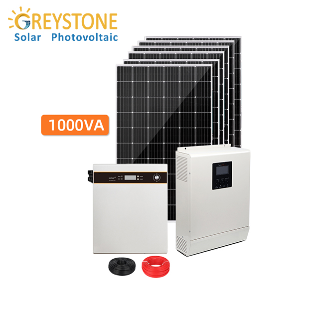 Sistema solare off-grid da 1KVA per uso domestico di piccole dimensioni
