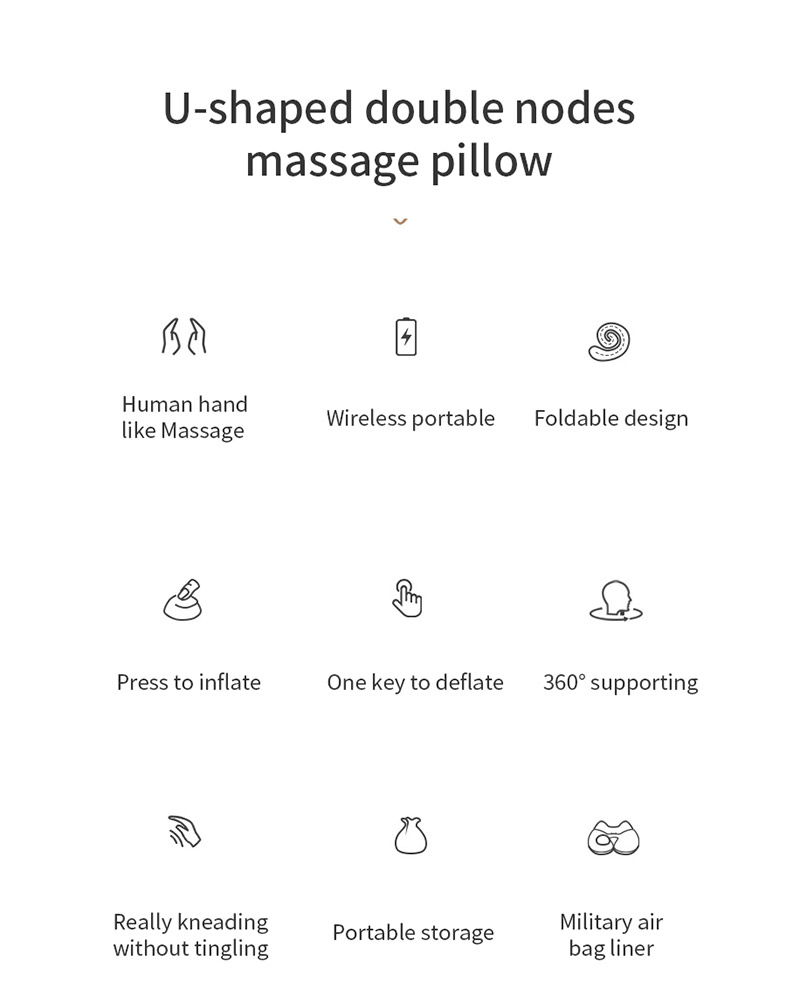 Cuscino da massaggio a forma di U