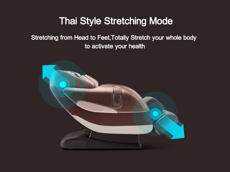 Poltrona da massaggio 3D attiva allungabile in stile tailandese
