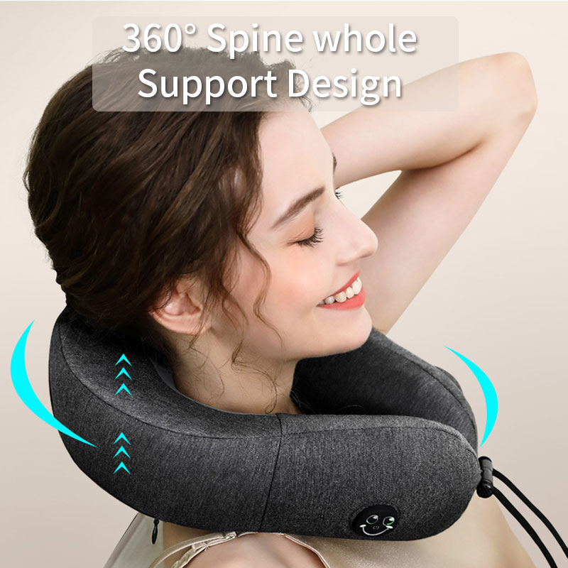 Cuscino per massaggio collo versatile a forma di U portatile
