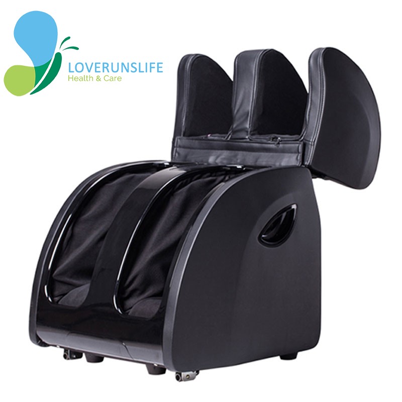 Poltrona da massaggio con compressore d'aria per gambe complete e vibratore per piedi con sollevamento delle gambe
