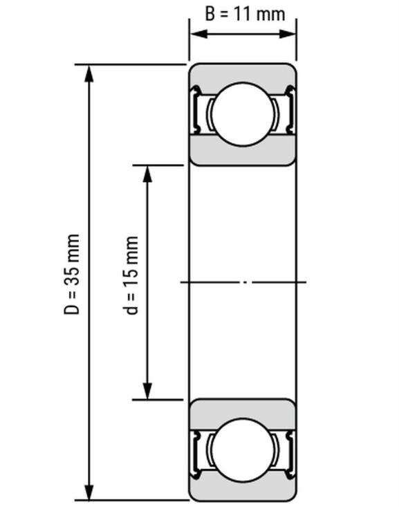 6202 dimensione del cuscinetto