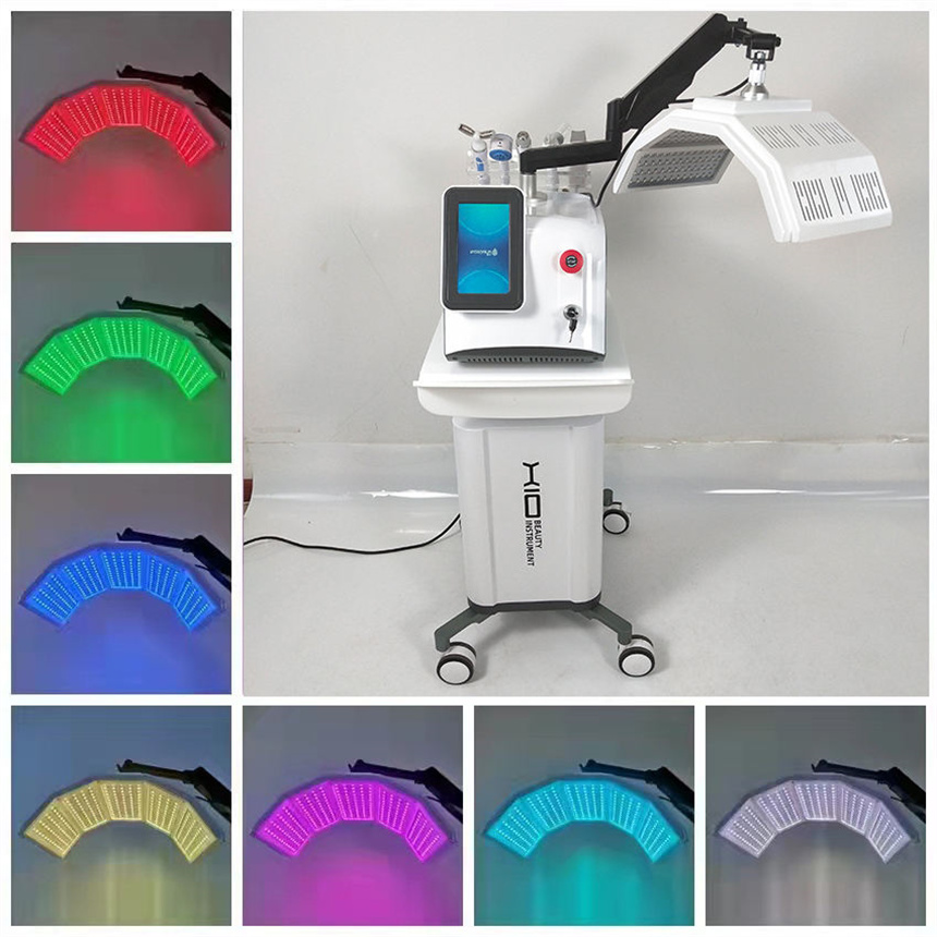 7 colori Led pdt bio-luce terapia Macchina per il ringiovanimento della pelle 6 in 1 Rf Face Lifting Apparecchiatura per terapia della luce a infrarossi